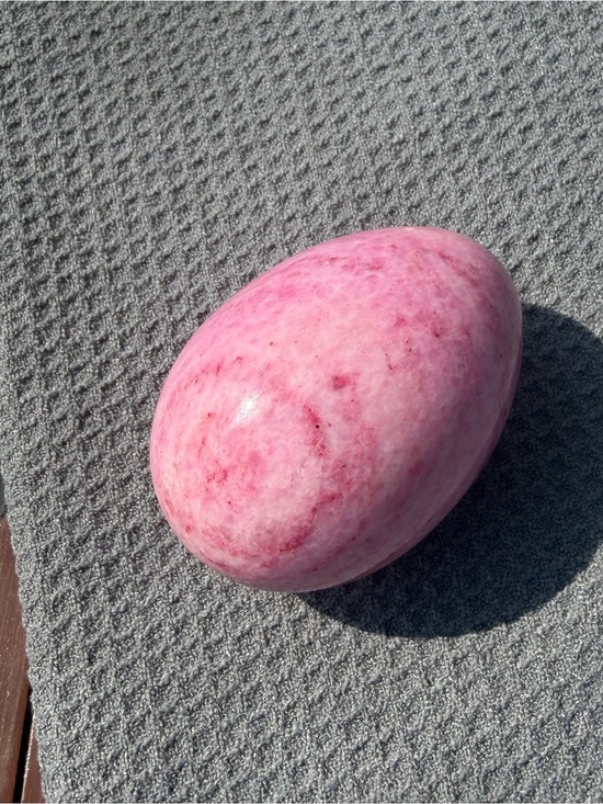 Other - Vintage Light Pink Stone Egg